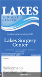 Mobile Screenshot of lakessurgerycenter.com