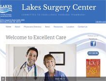 Tablet Screenshot of lakessurgerycenter.com